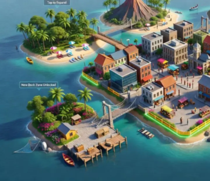 Strategický výběr ostrovů v City Island 5